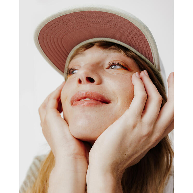 Unisex Running Cap - Kiprun 5 Panels Green White