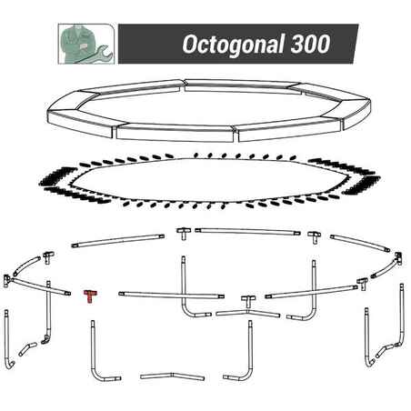 Trampoline Octagonal 300 - Pole Connector