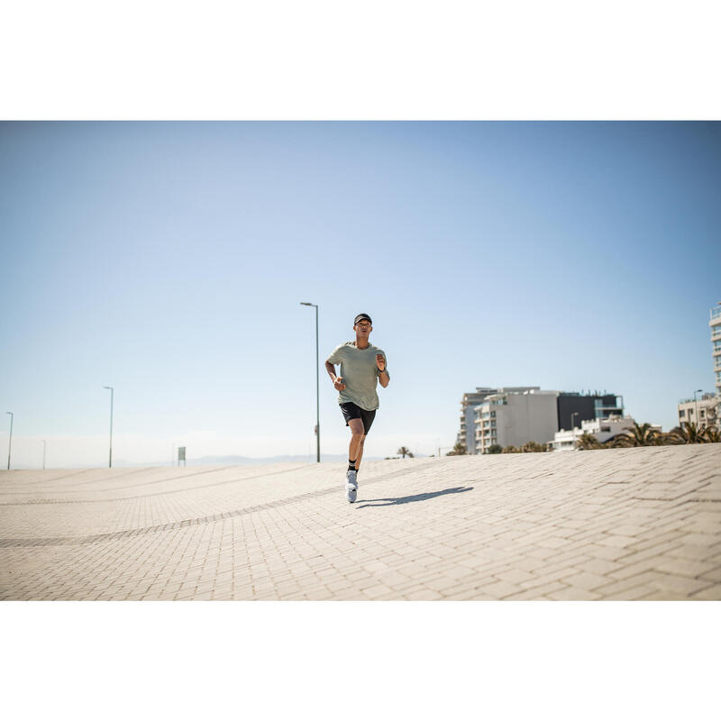 Calções Respiráveis de Corrida 2 em 1 Homem Dry 550 Preto