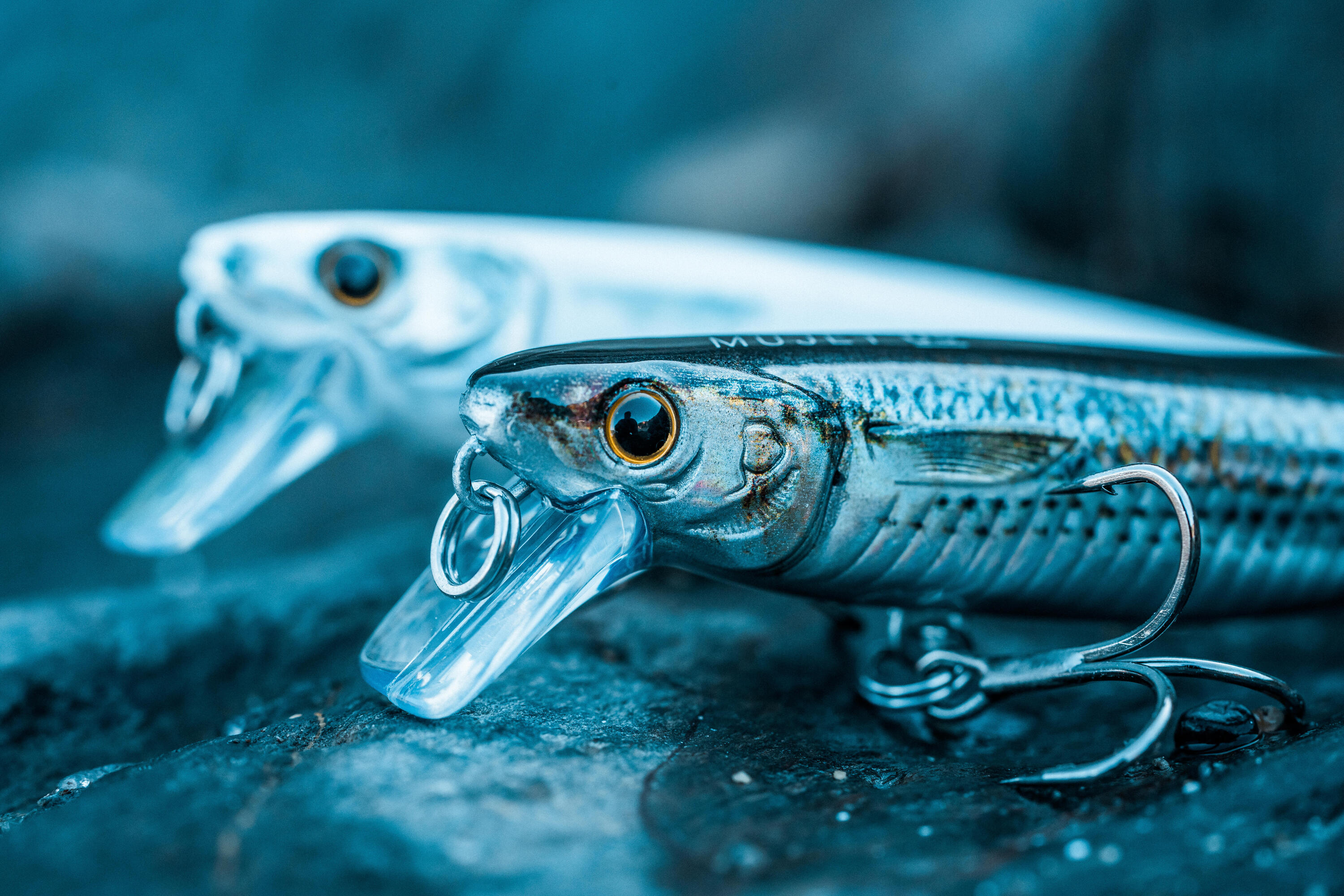 Jerkbait pesca in mare con artificiali MUJET 90 US bianco 7/11