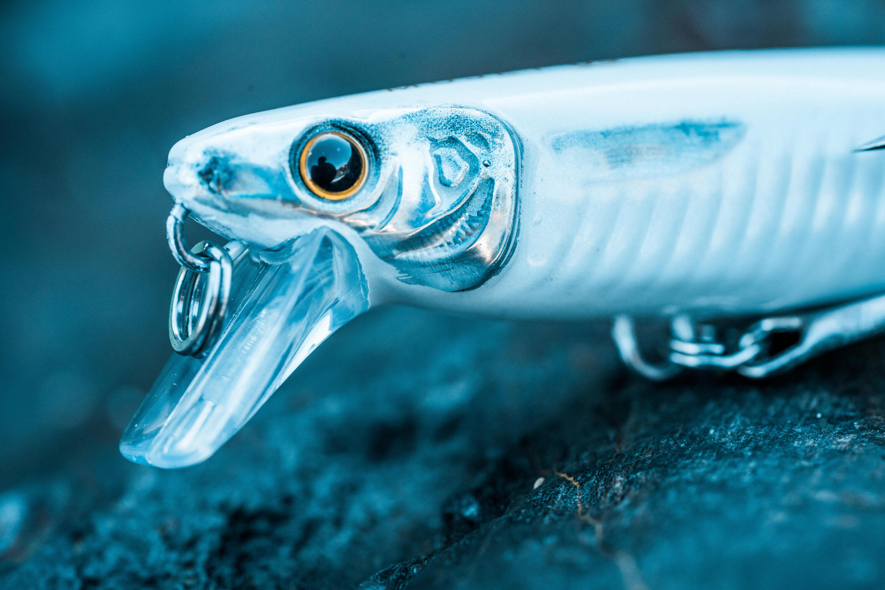 Jerkbait pesca in mare con artificiali MUJET 90 US bianco 4/11
