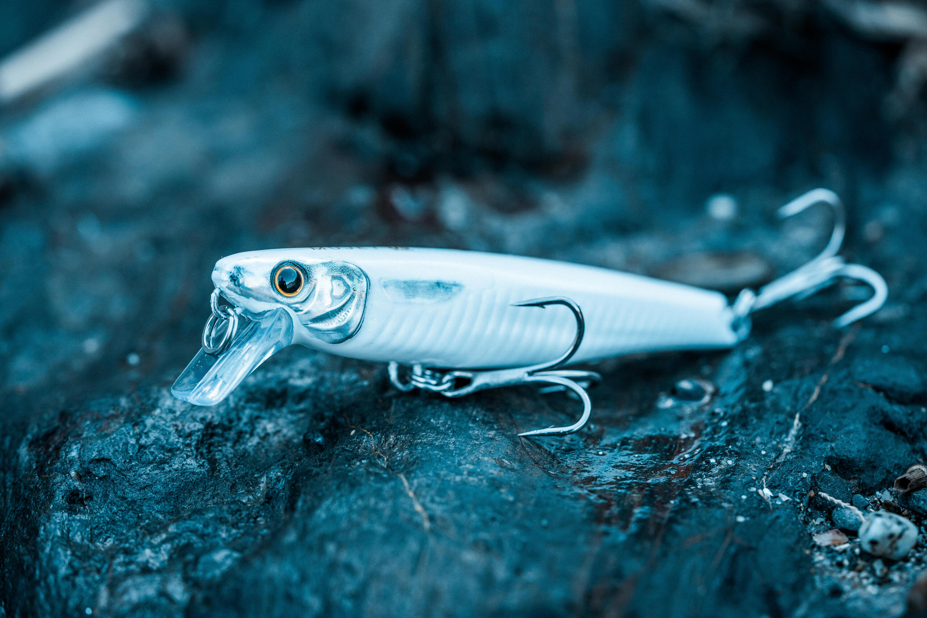 Jerkbait pesca in mare con artificiali MUJET 90 US bianco 3/11