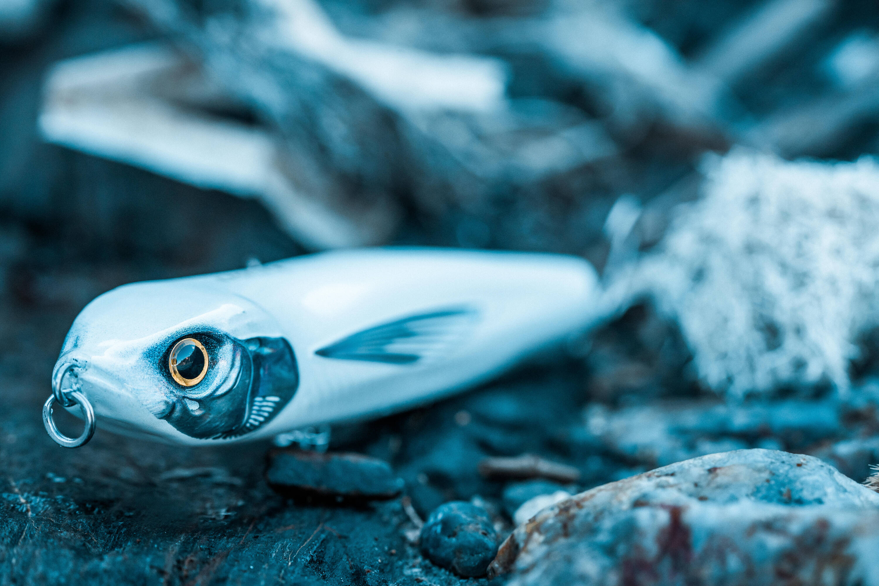 Sea lure fishing stickbait EXOFLY 130 F BLANC -  5
