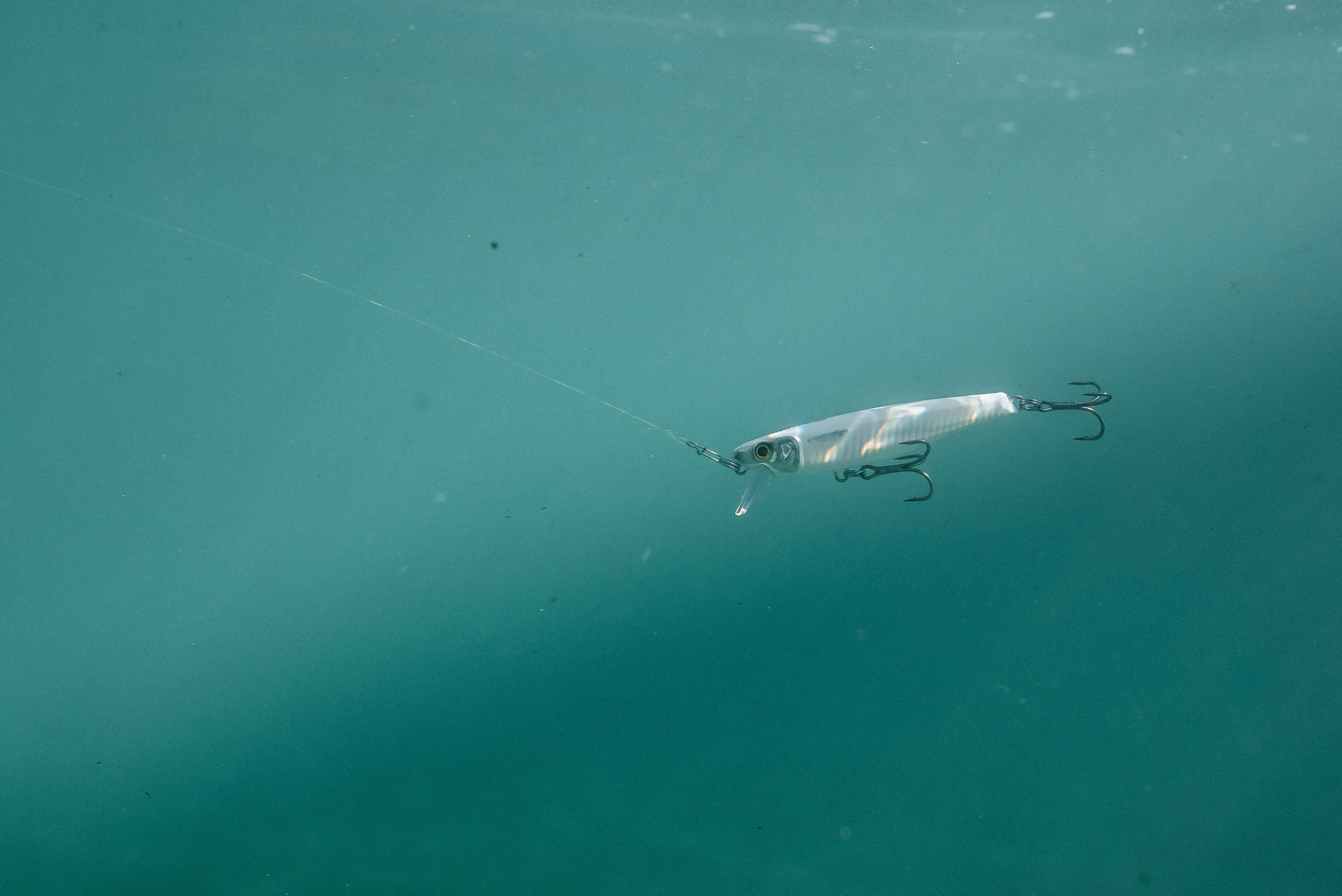Jerkbait pesca in mare con artificiali MUJET 90 US bianco 11/11