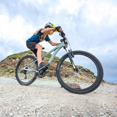 Kids' 26-inch lightweight aluminium mountain bike, mint
