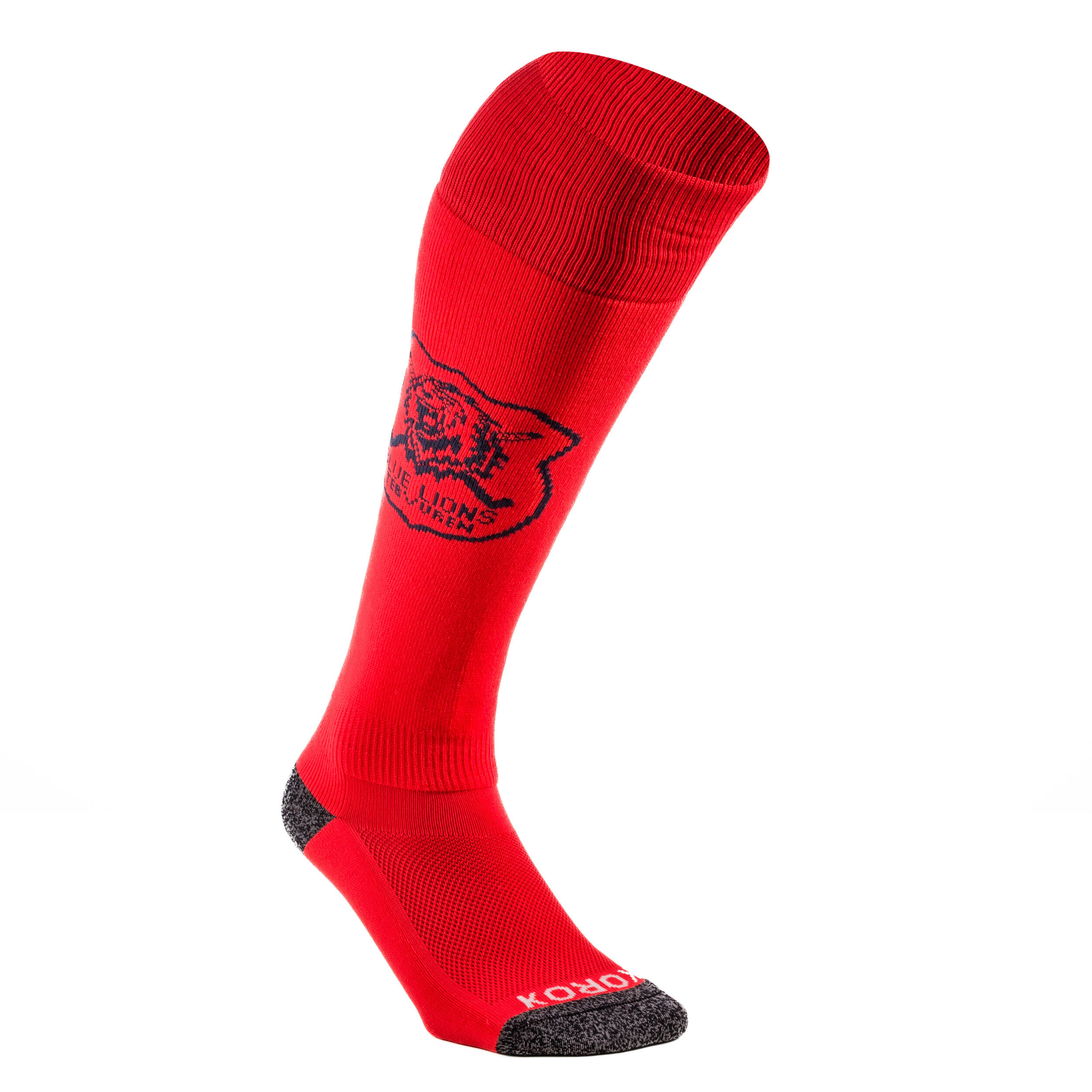 KOROK Adult Socks FH500 Blue Lions - Red