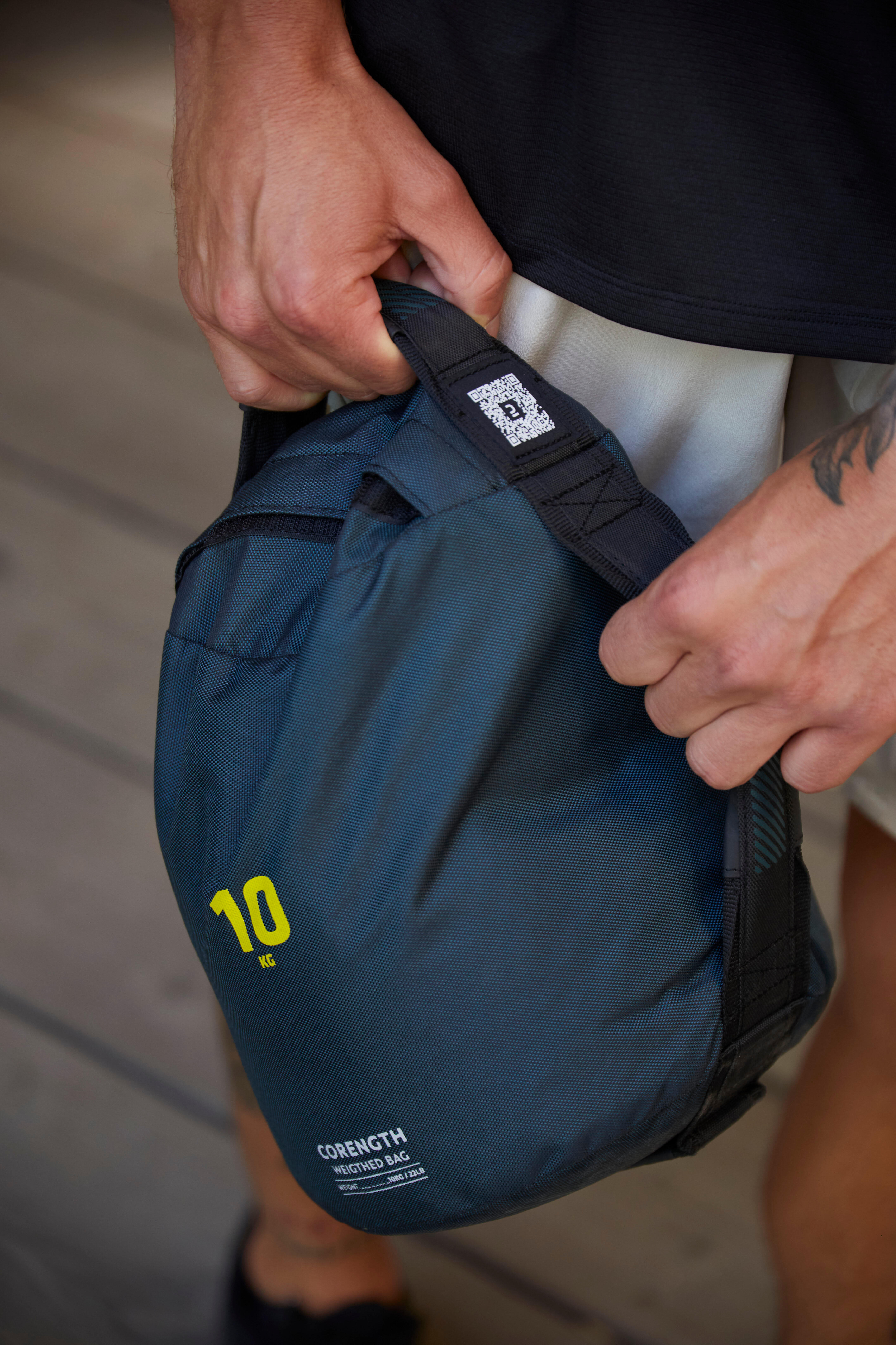 Sacco Di Sabbia Fitness Regolabile - Con Maniglie, Per Allenamento Sollevamento Pesi, Kettlebell Alternativo - Foto 7