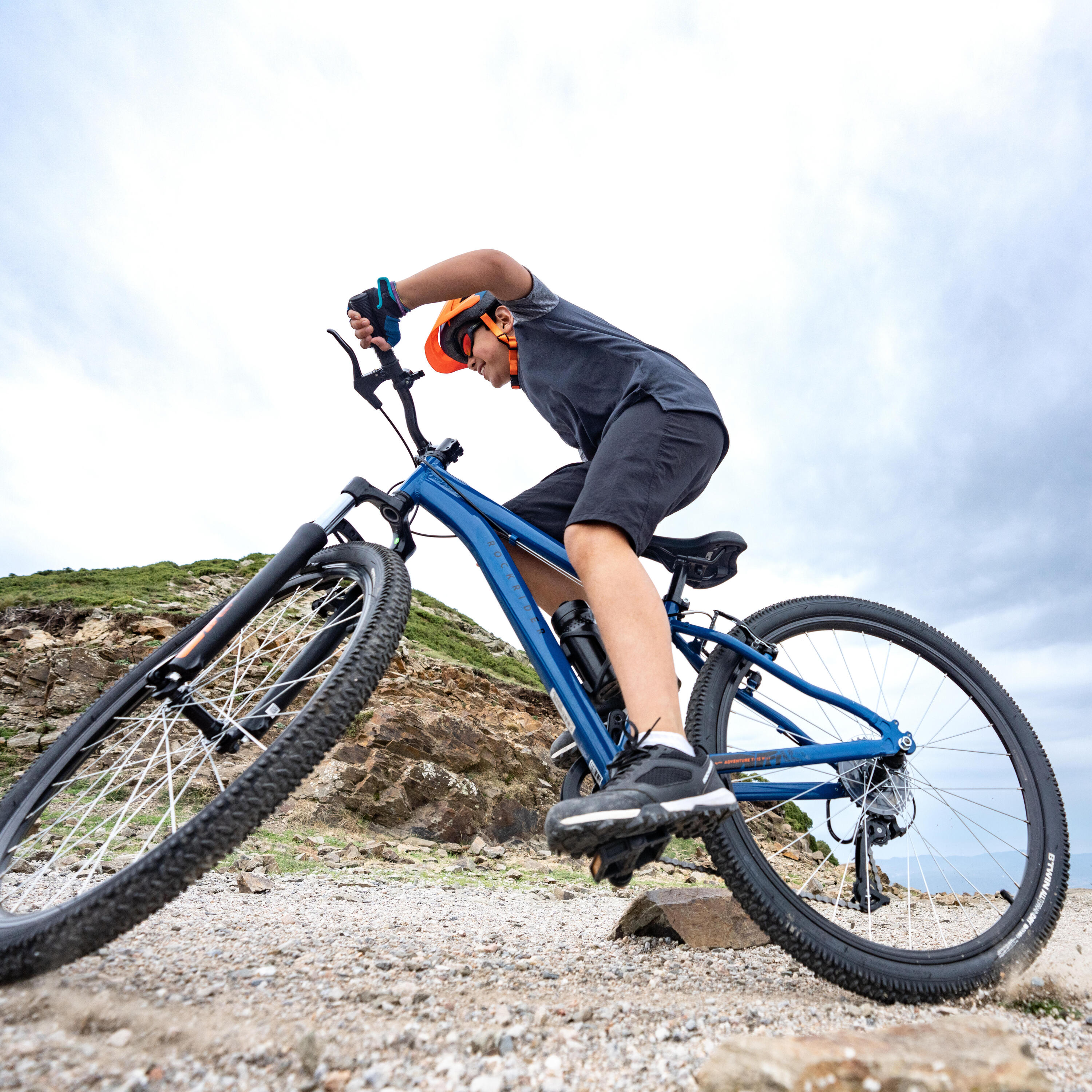 Second Hand - Bici Mtb bambino 9-12 anni ROCKRIDER ST 500 blu 26 POLLICI 14/19