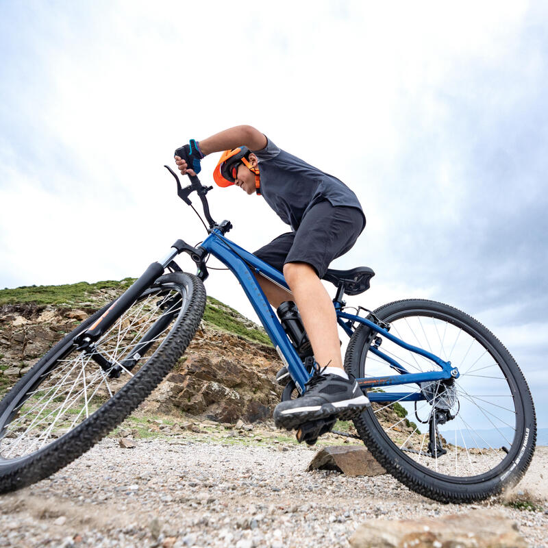 Bicicleta de montaña 26 pulgadas aluminio Rockrider ST 500 azul 9-12 años