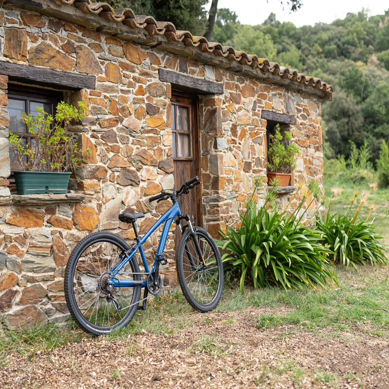 Bicicleta de montaña 26 pulgadas aluminio Rockrider ST 500 azul 9-12 años