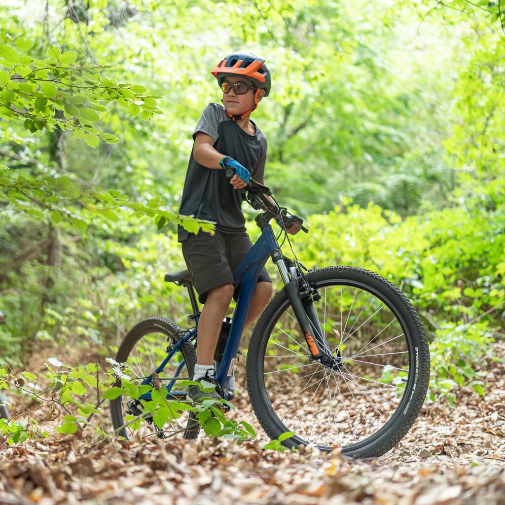 Horský bicykel ST 500 26-palcový pre deti 9-12 rokov modrý