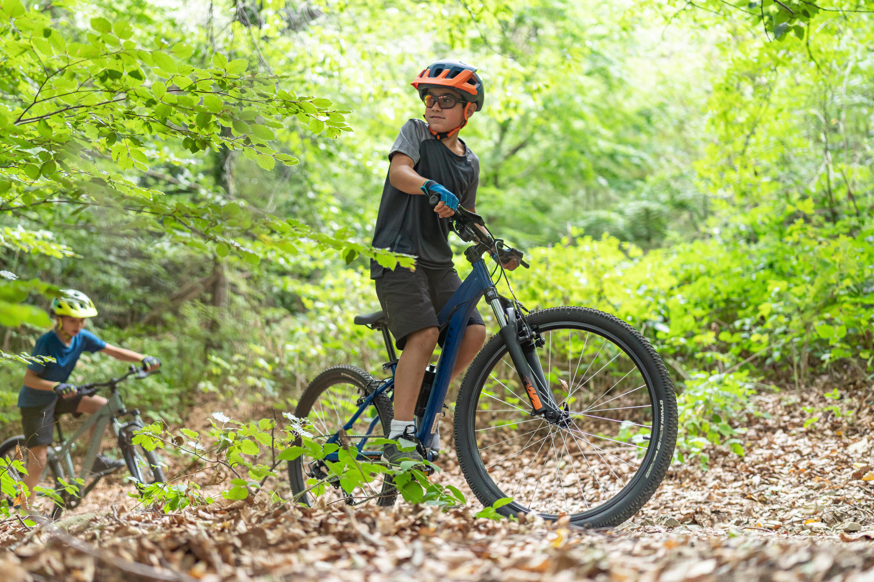 Kids' 26-inch lightweight aluminium mountain bike, blue 17/18