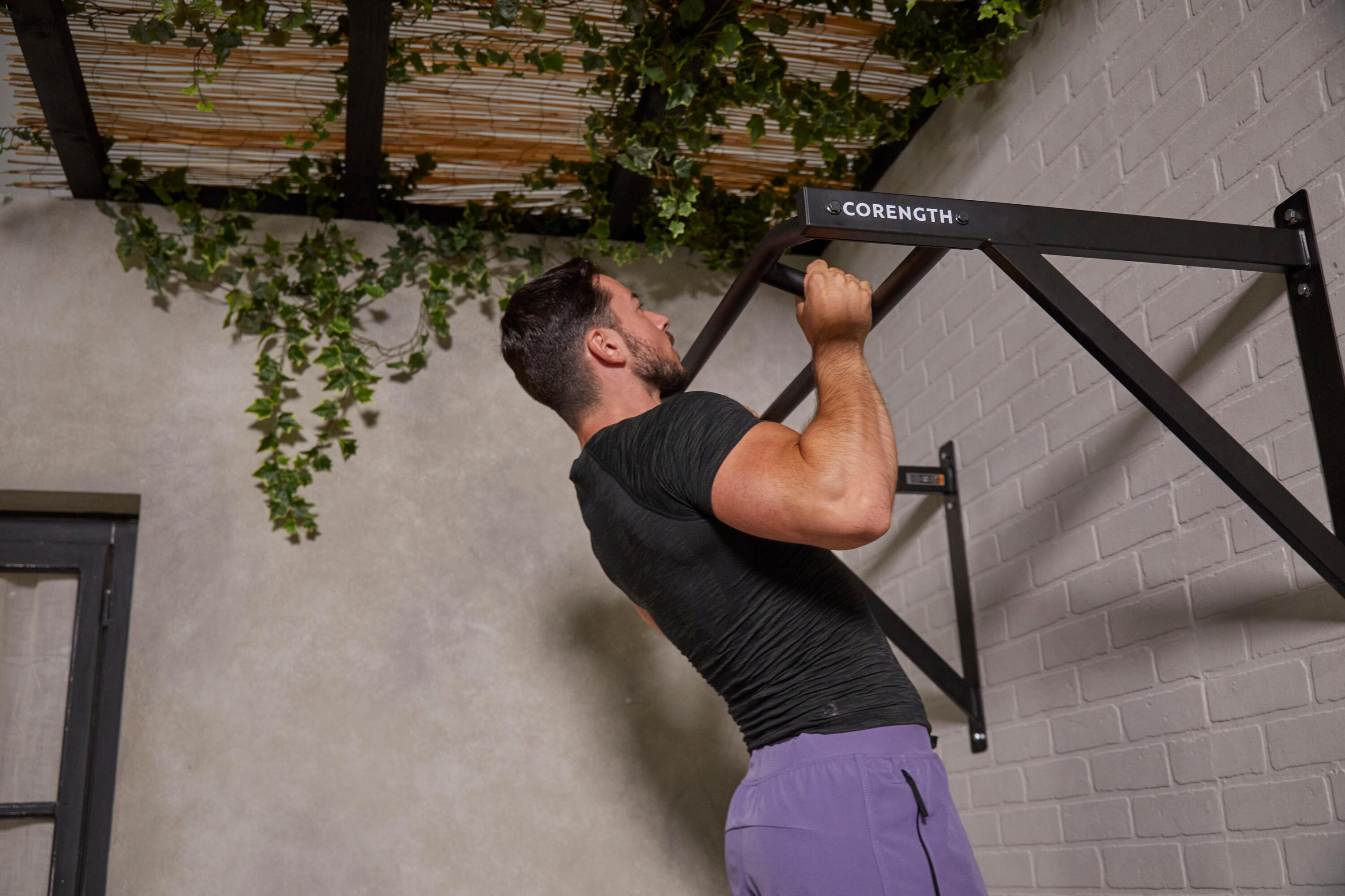 Gimnasio Barra Dominadas A La Pared Sinbide En Barra Dominadas