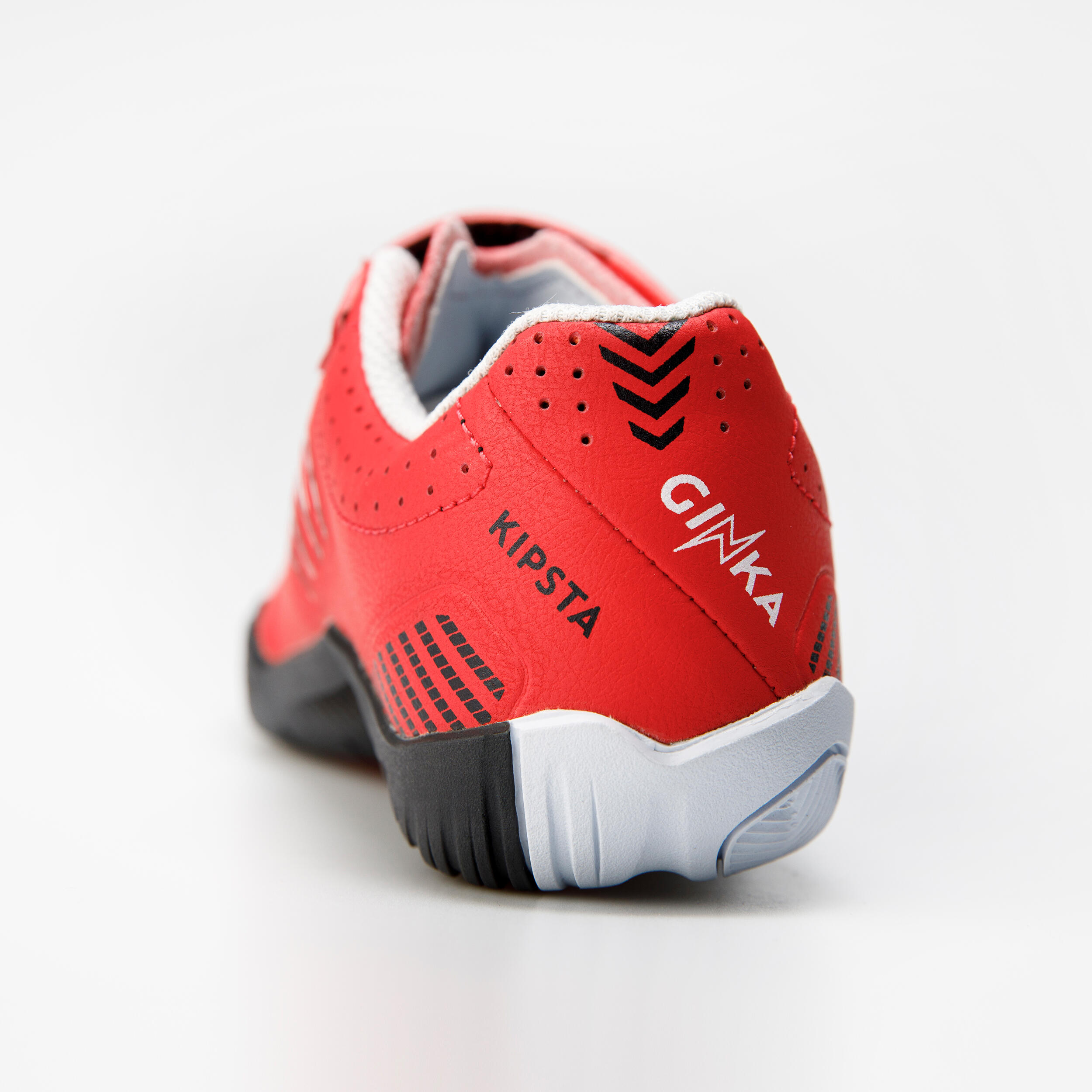 Kids'  Indoor Soccer Shoes - Ginka 500 Red/Black - KIPSTA