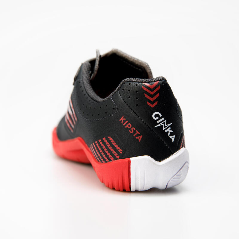 Chaussures de Futsal enfant GINKA 500 Noir Rouge