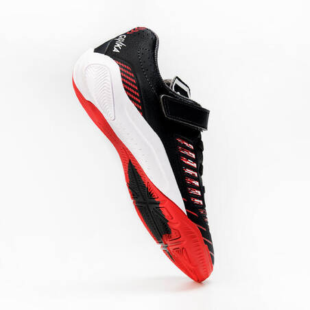 Kids' Futsal Shoes Ginka 500 - Black/Red