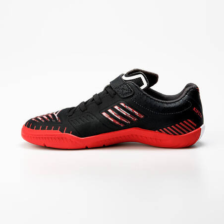 Kids' Futsal Shoes Ginka 500 - Black/Red