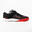 Zapatillas de fútbol sala niño GINKA 500 Velcro Negro Rojo