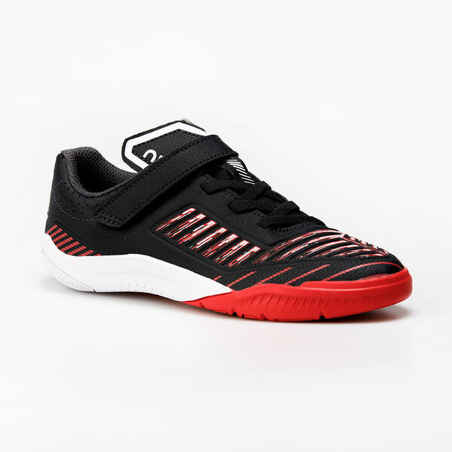 Kids' Futsal Shoes Ginka 500 - Black/Red