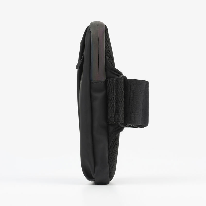 Banderolă de alergare cu buzunare pentru smartphone - KIPRUN negru, adulți 