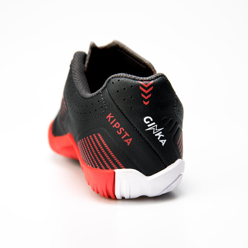 Chaussures de Futsal enfant GINKA 500 Futsal JR Noir Rouge