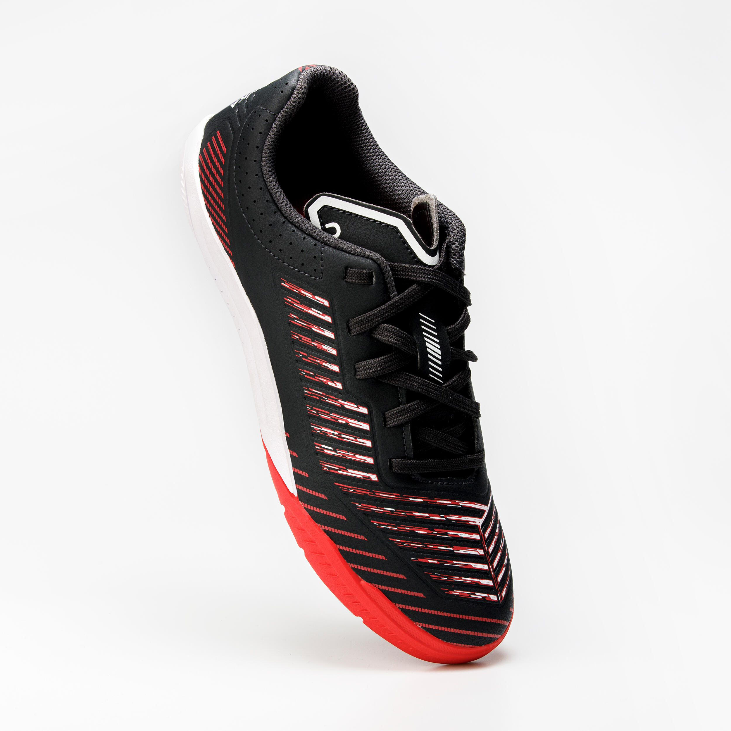 Scarpe futsal bambino GINKA 500 nero-rosso 5/16