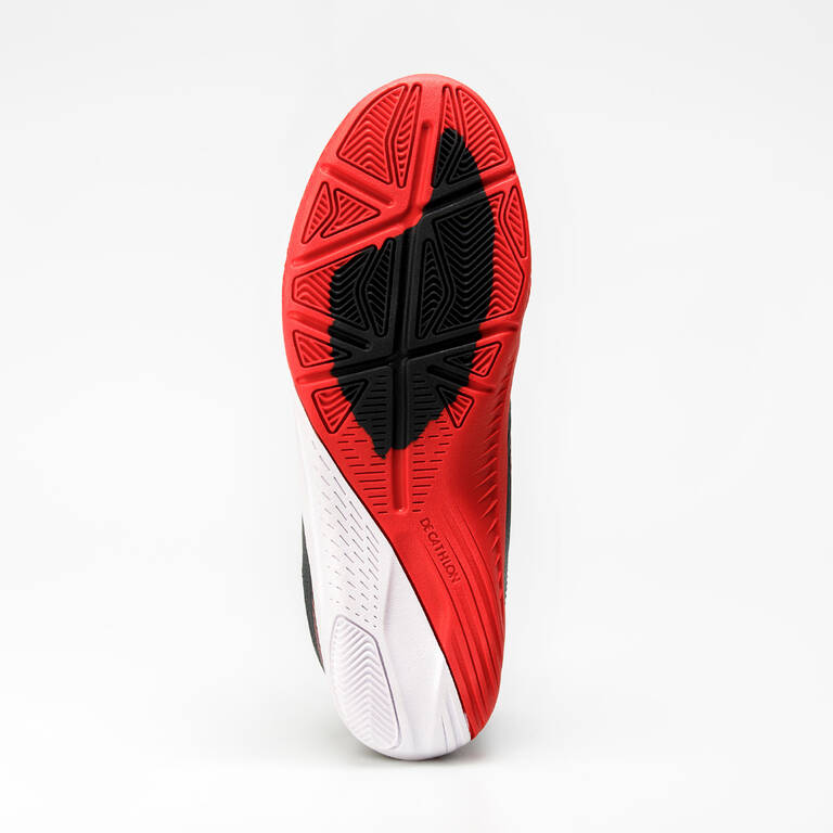 Kids' Futsal Shoes Ginka 500 JR - Black/Red