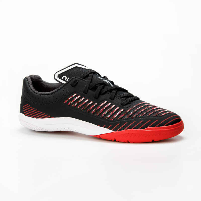 Kids' Futsal Shoes Ginka 500 JR - Black/Red