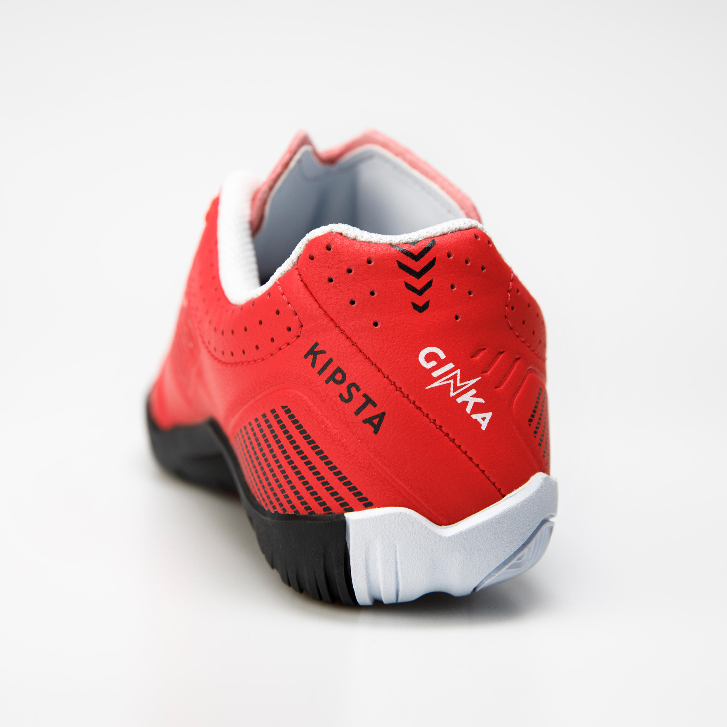 Kids' Indoor Soccer Shoes - Ginka 500 Red/Black - KIPSTA