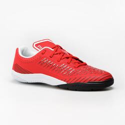 Chaussures de Futsal enfant GINKA 500 Futsal JR Rouge Noir