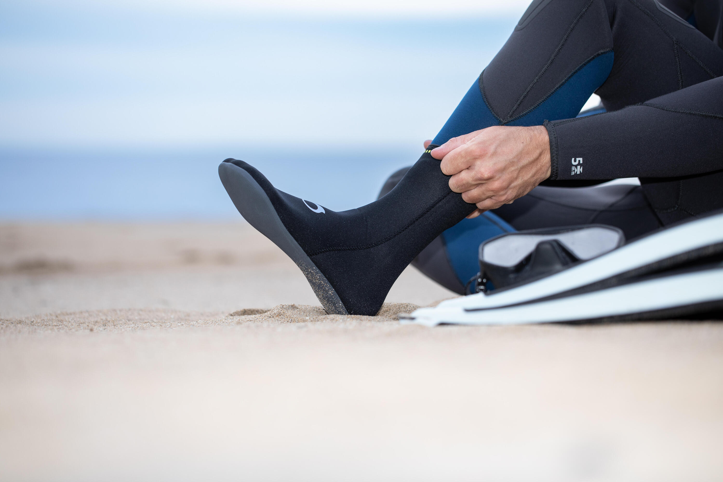 Botins de Mergulho em neoprene reforçados SCD 3mm 8/9