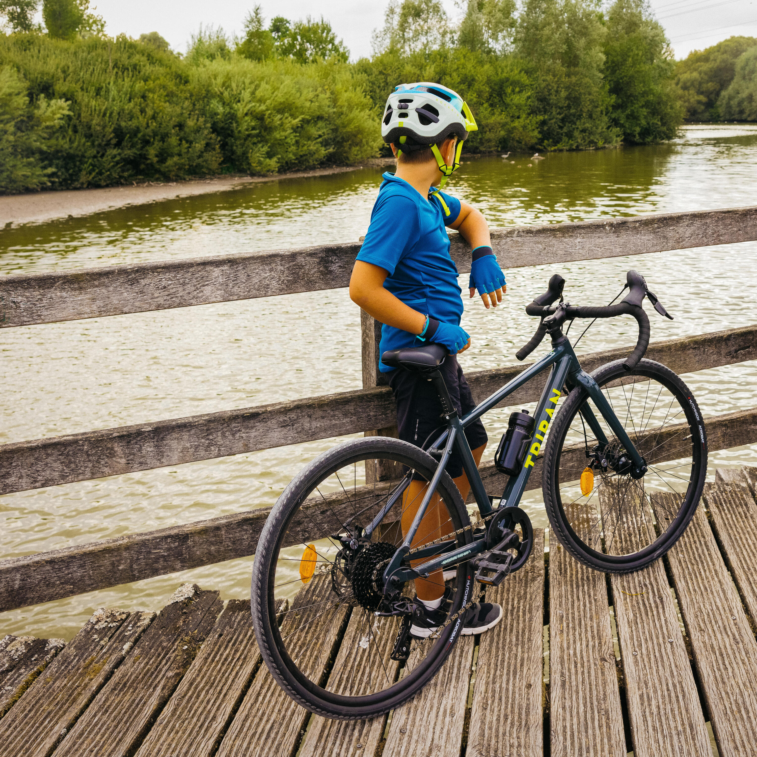 Vélo gravel enfant 26" grvl 520 vert 9-12 ans 25/29
