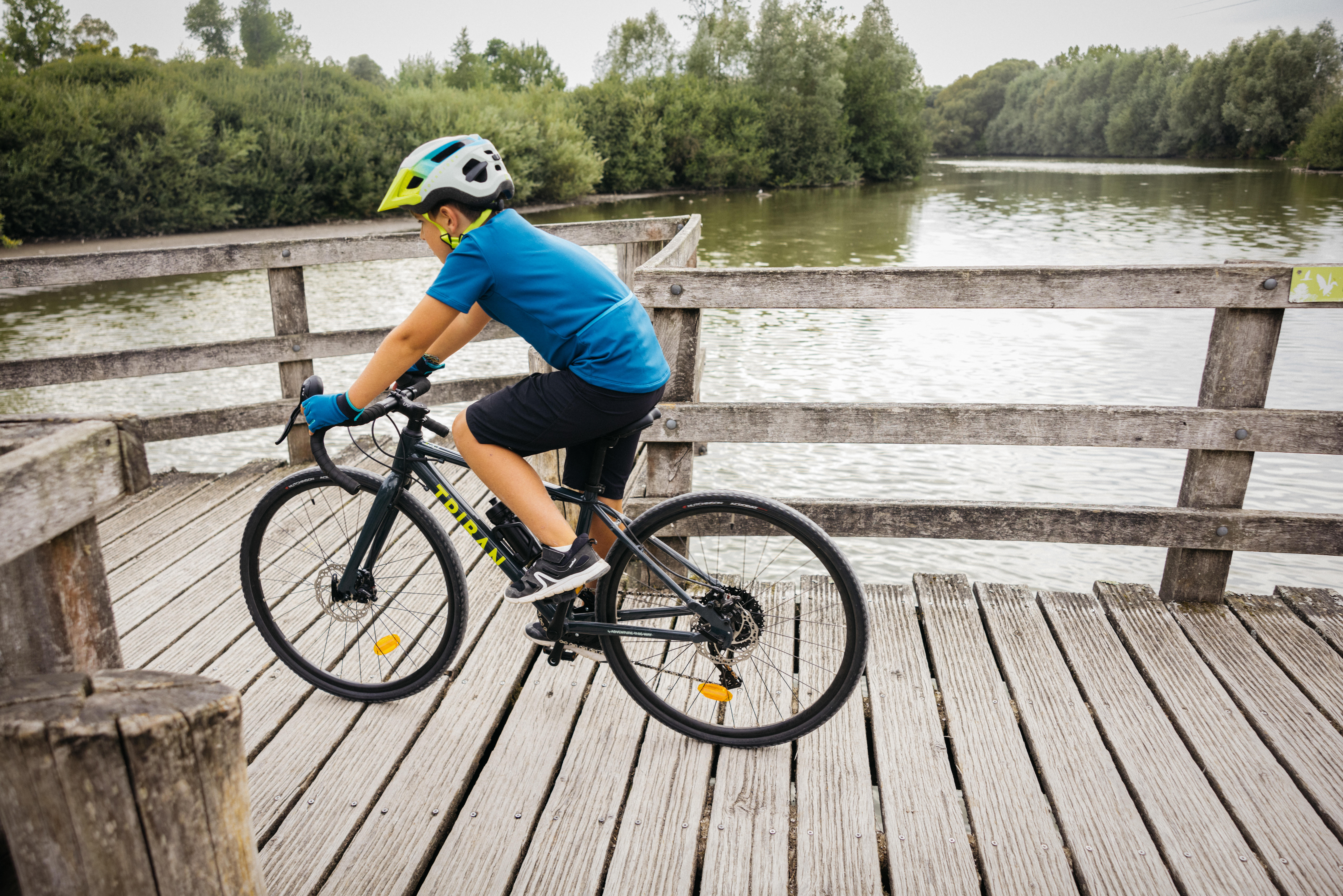 Kid's Short-Sleeved Cycling Jersey - 100 - BTWIN