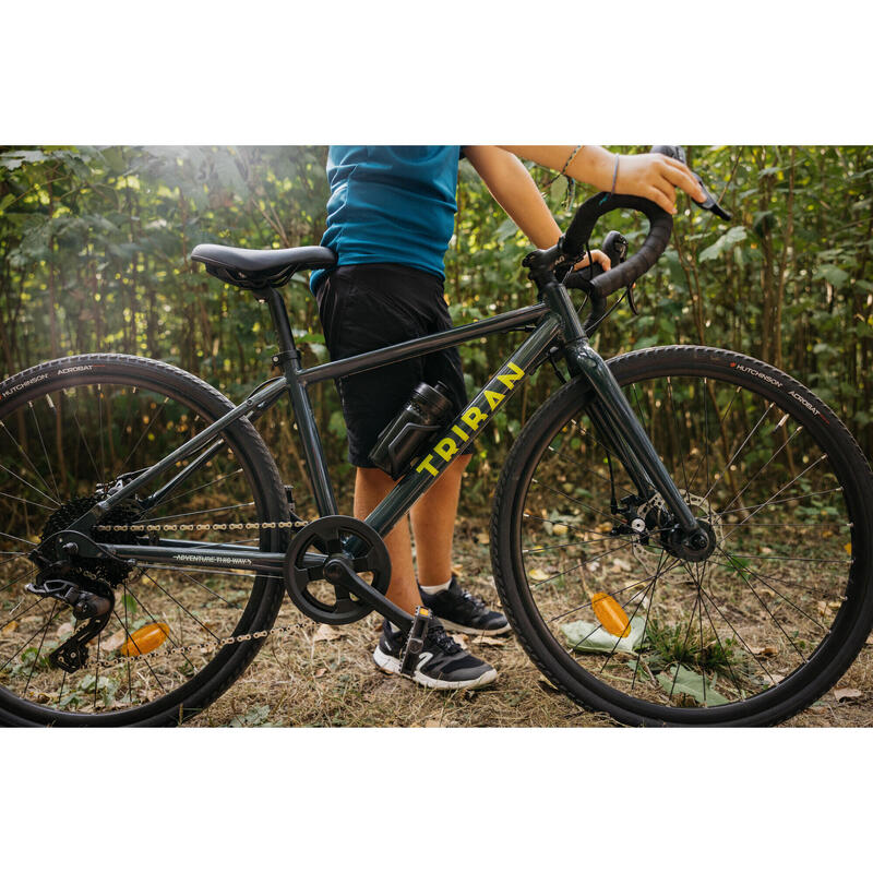 VÉLO GRAVEL ENFANT 26" GRVL 520 VERT 9-12 ANS