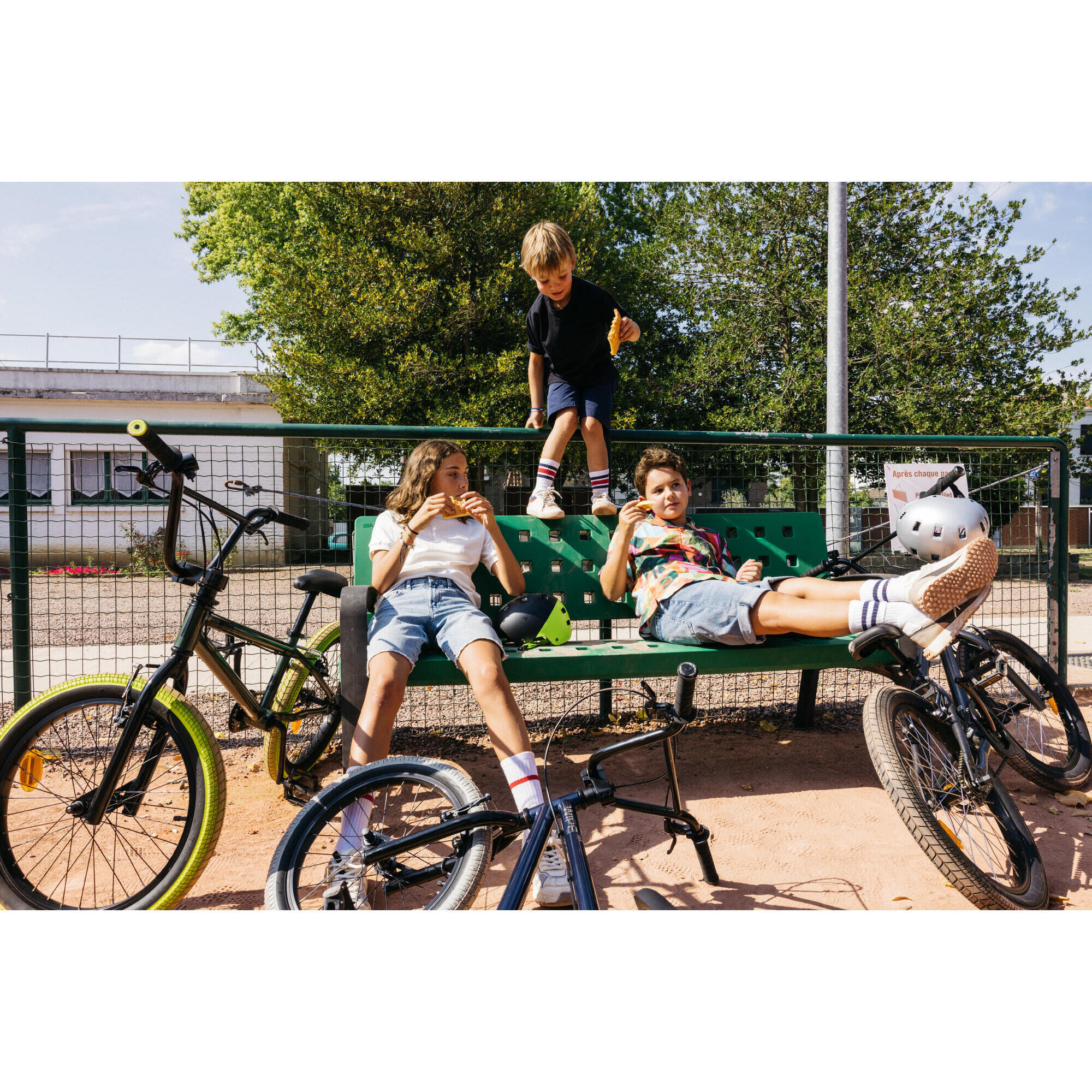 CHILDREN'S BMX 20" WIPE 500 GREEN 9-14 YEARS