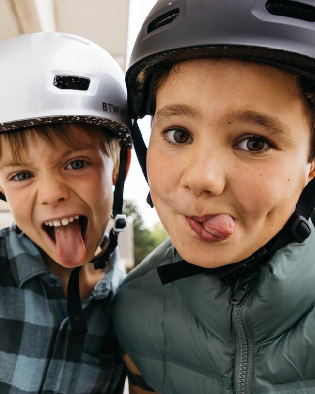 Kask rowerowy dziecięcy 500 czarny
