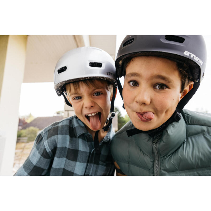 Casco BMX para niños Btwin 500 negro