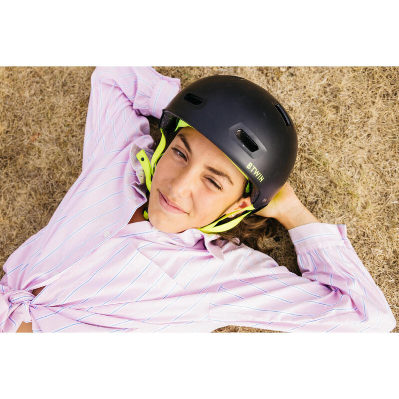兒童自行車安全帽 Teen 520 - 霓虹色