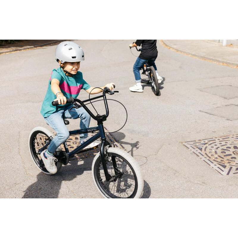 BMX ENFANT 18" WIPE 500 BLEU 7-9 ANS