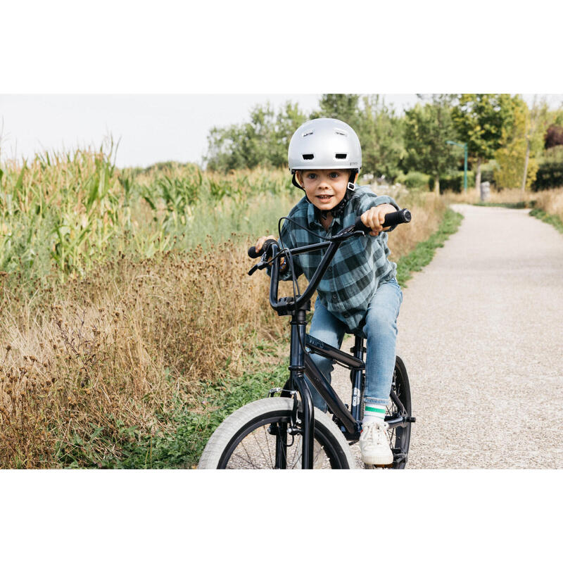 BMX ENFANT 18" WIPE 500 BLEU 7-9 ANS