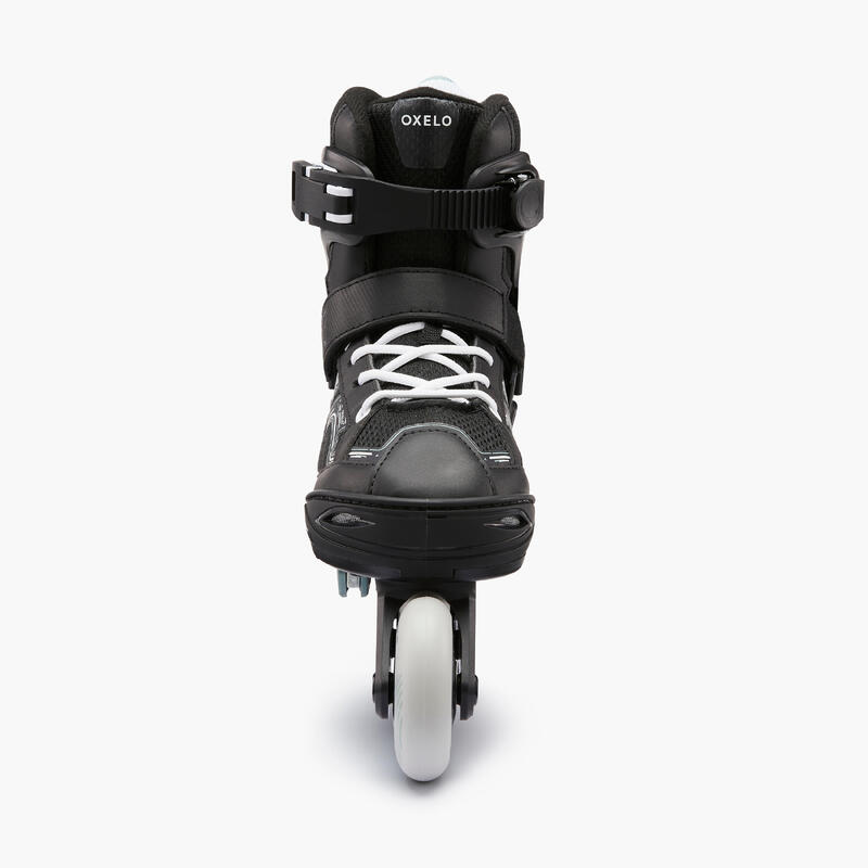 Fitness skates voor kinderen FIT3 zwart kaki