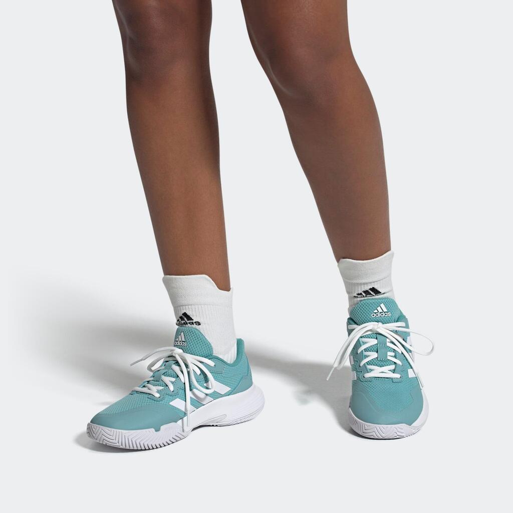 Women's Multicourt Tennis Shoes Gamecourt - Mint/White