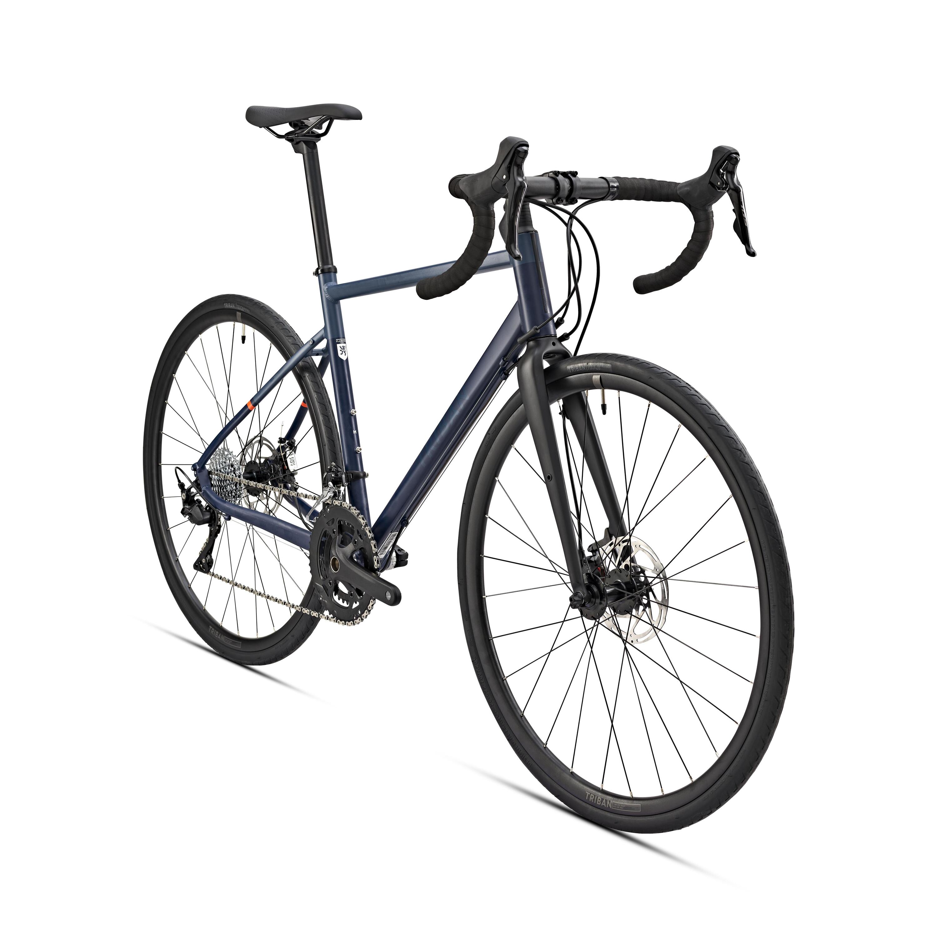 Road bike Triban RC 520 Disc Brake - Blue 2/10