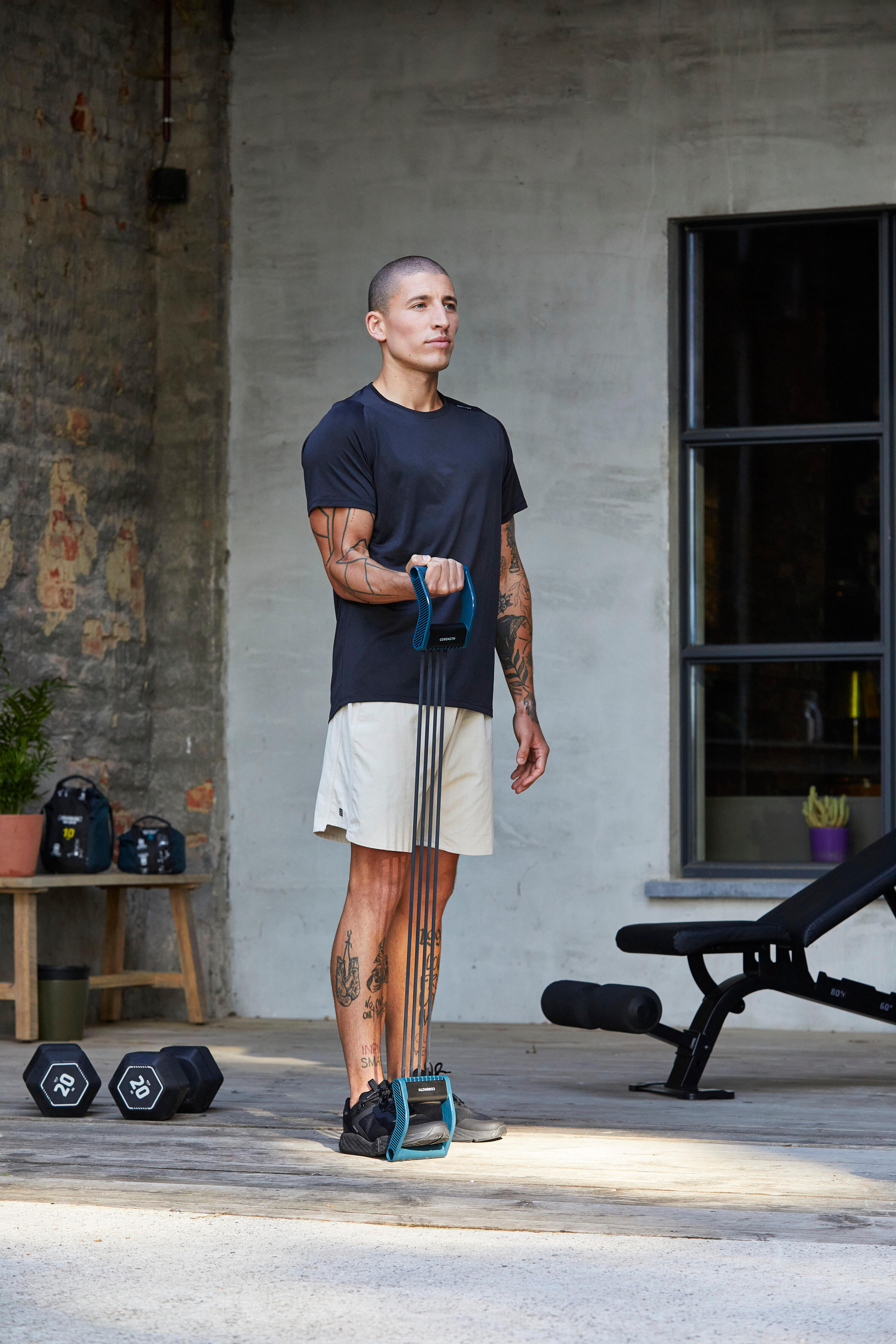 Extenseur de musculation ajustable de 5 kg à 25 kg 8/12