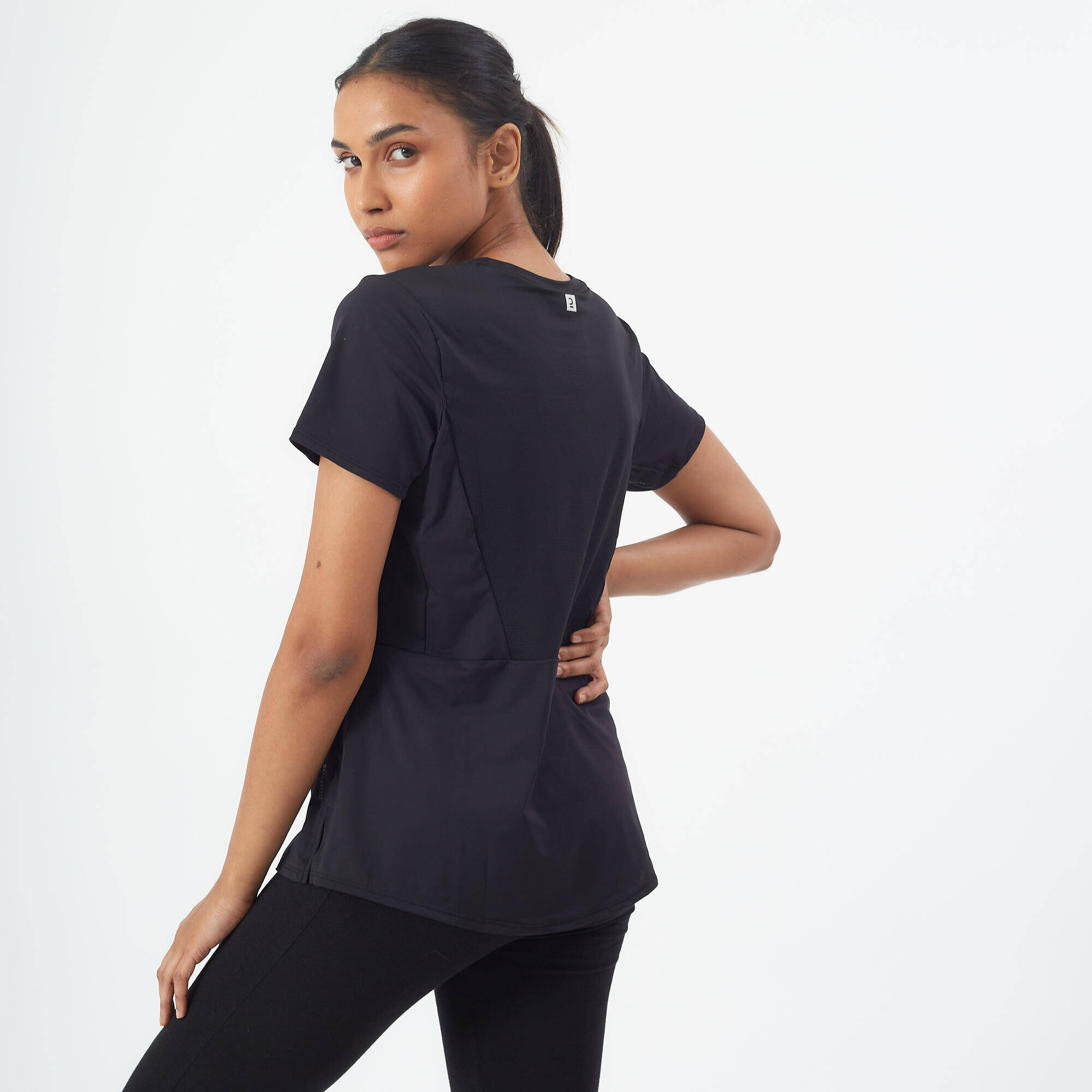 Women Sports Gym T-Shirt  Black -  5