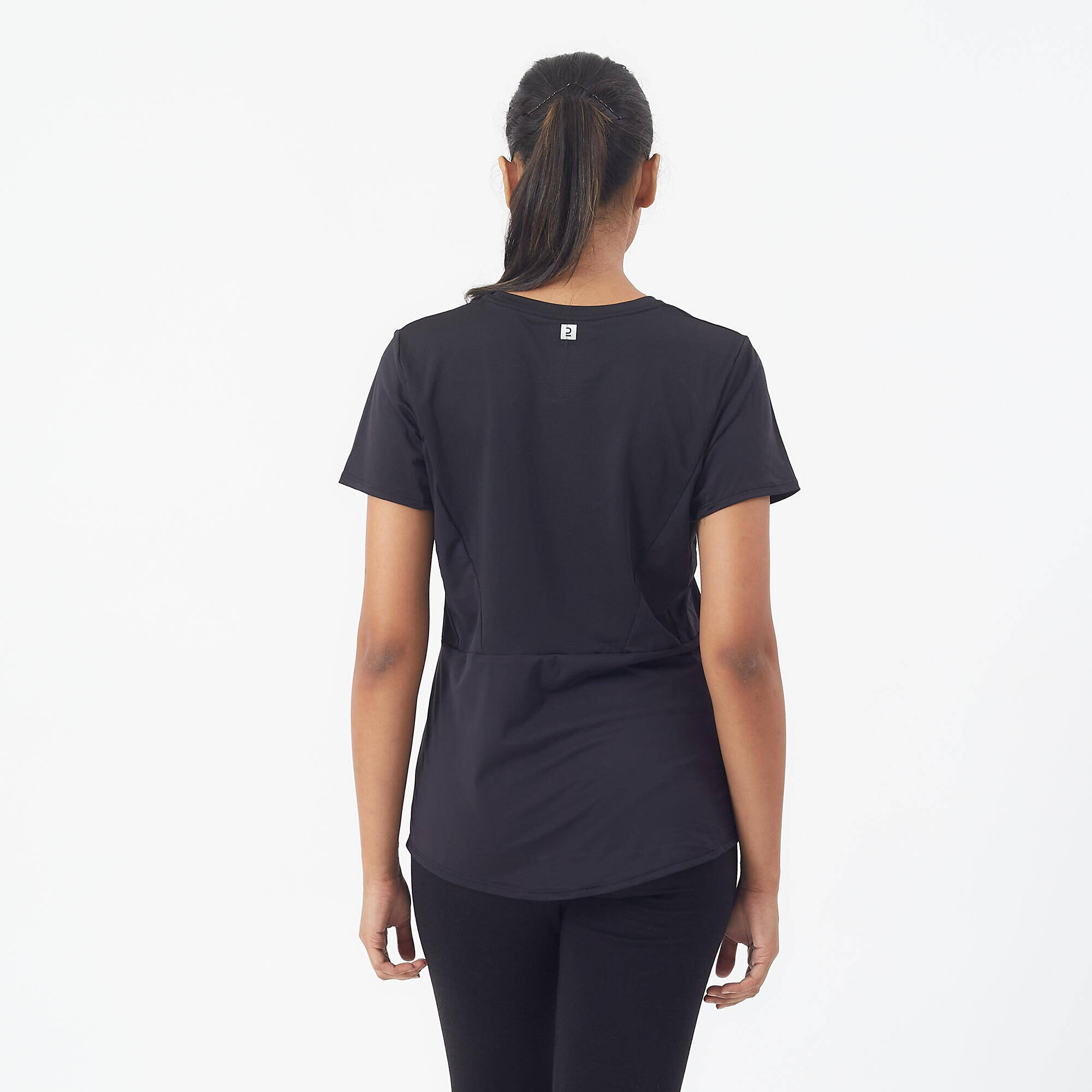 Women Sports Gym T-Shirt  Black -  4