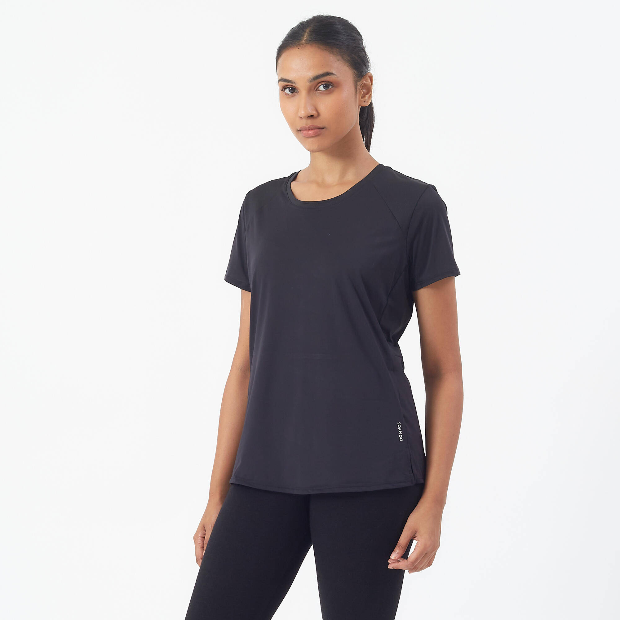 Women Sports Gym T-Shirt  Black -  3