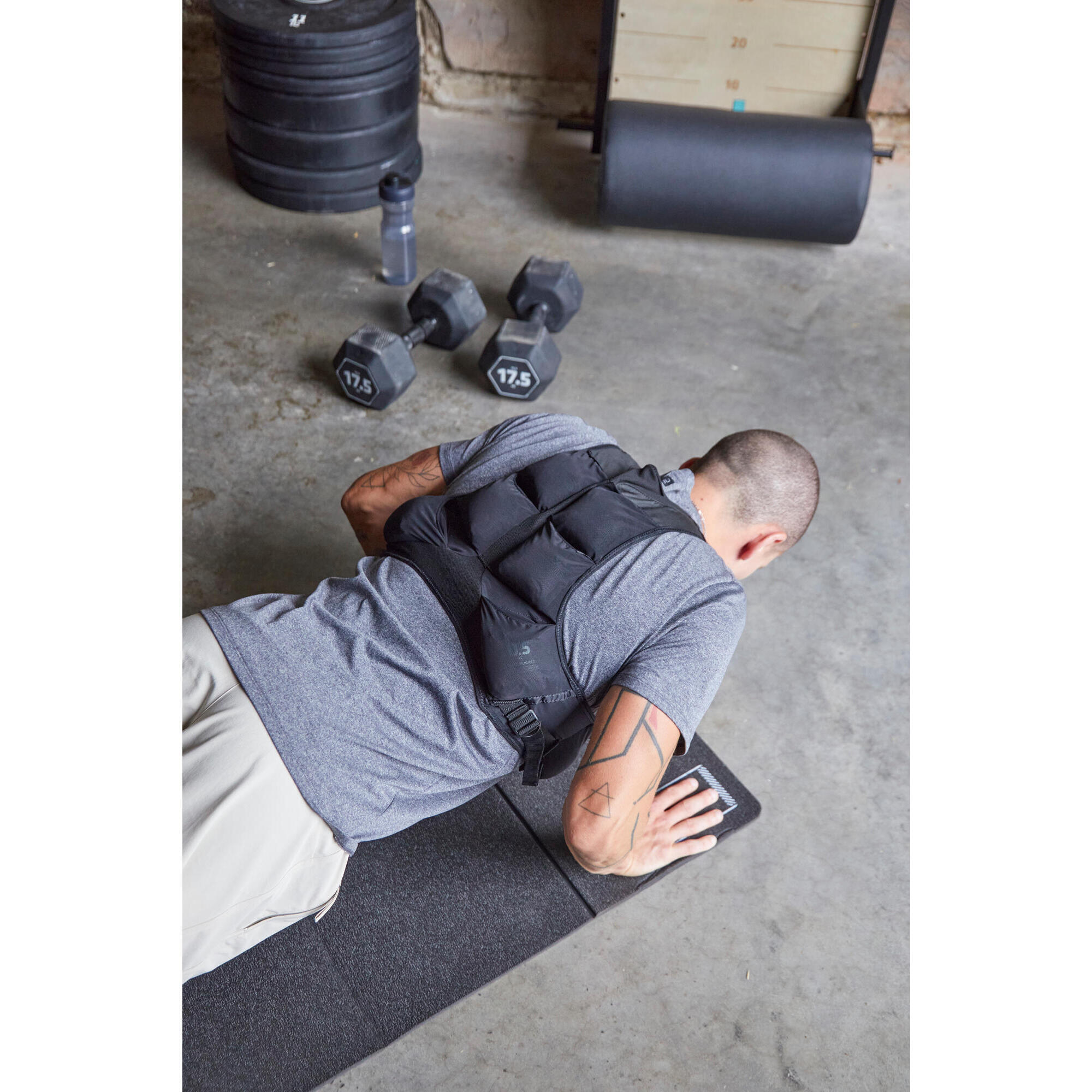 Chaleco Lastrado Musculación/Cross Training Ajustable 0-5 kg Lavable 9/9