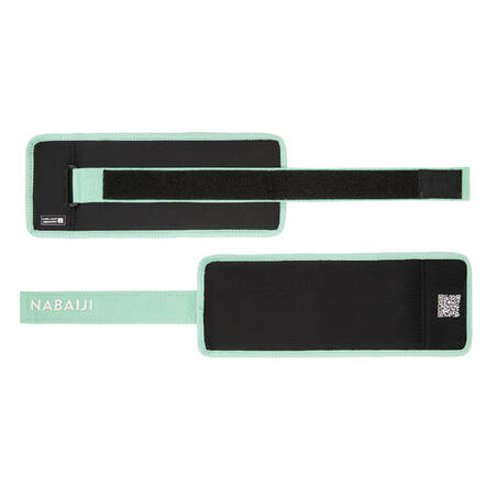 Aquafit weighted bands with strap - light green. 2*0.5KG