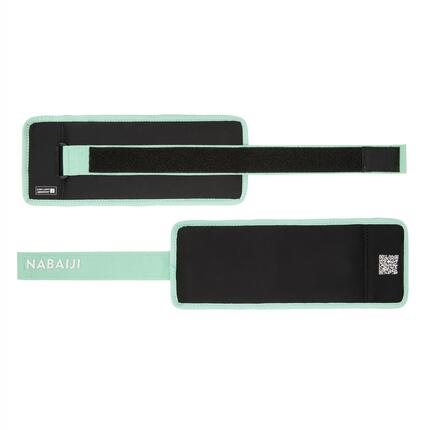 Bracelets lestés avec boucle aquagym 2 x 0,5 kg, vert clair